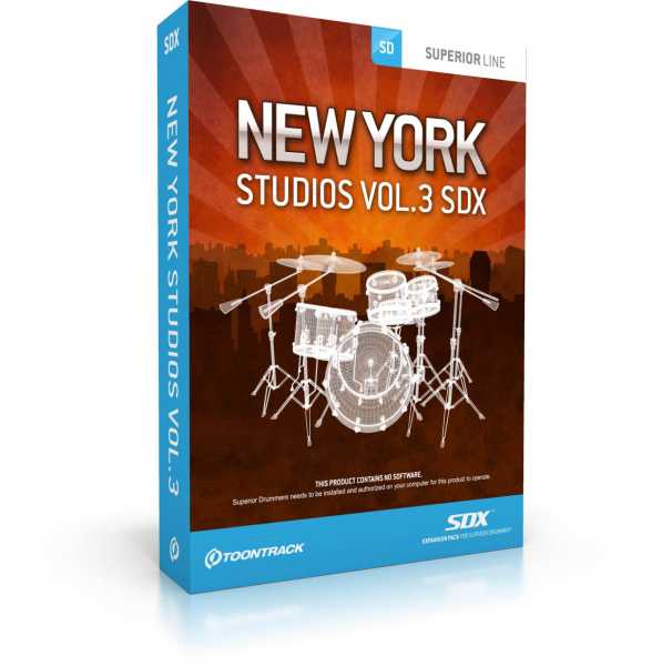 Toontrack New York Studios Vol. 3 SDX [Download]