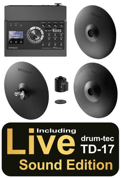 Roland TD-17 Cymbal Bundle incl. Live Sound Edition | drum-tec