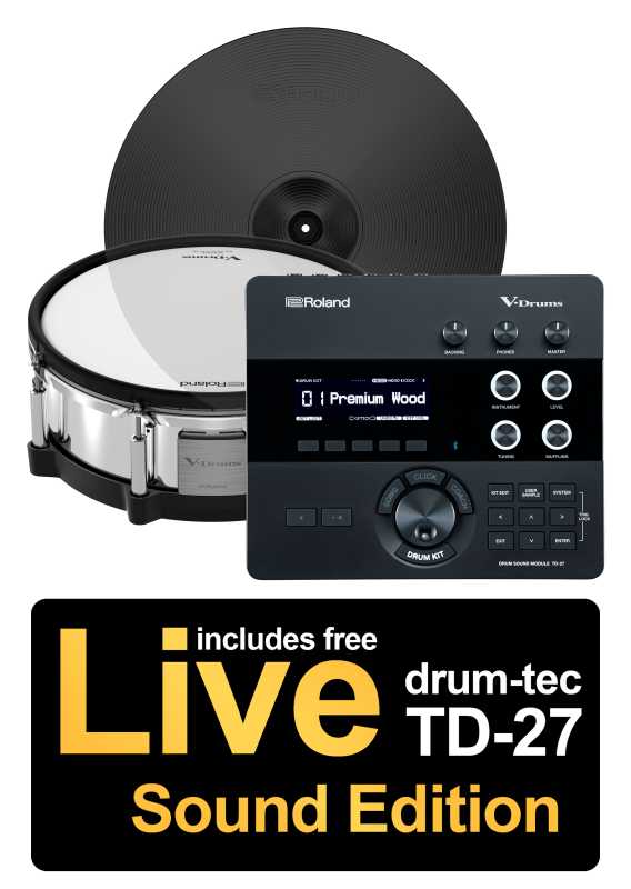 Roland TD-27 Upgrade Pack incl. Live Sound Edition | drum-tec